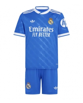 Billige Fotballdrakt Real Madrid Replika Tredjedraktsett Barn 2025-26 Kortermet (med bukser)